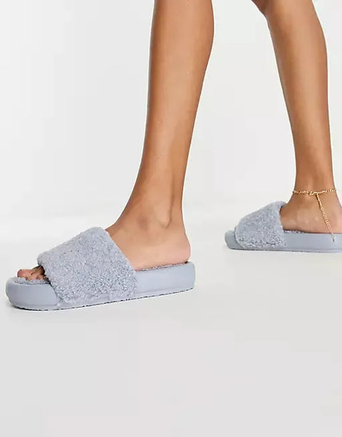 ASOS Design Women's Blue Slipper ANS536