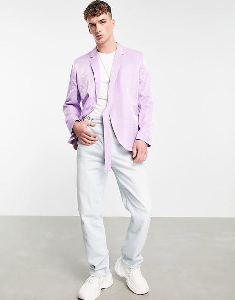 Asos Design Men's Purple Blazer ANF3177