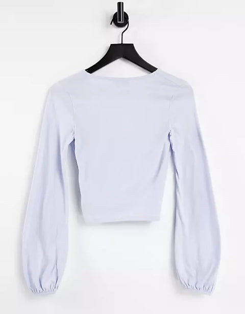 Topshop Women's Light Blue Blouse ANF739