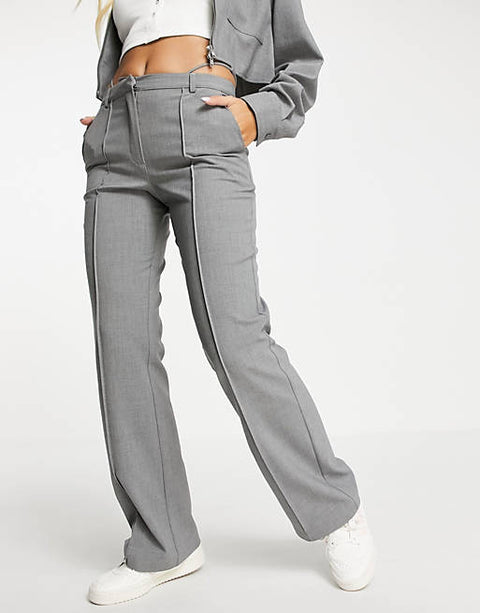 Collusion Women's Gray Trouser ANF530 (LR63)