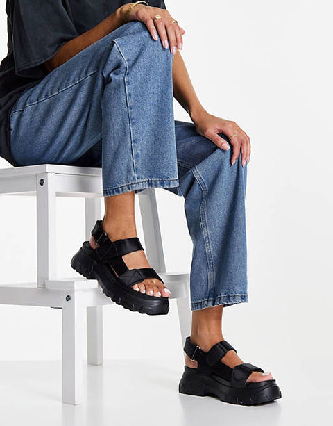 ASOS Design  Women's Black Sandal ANS394(shoes 58)