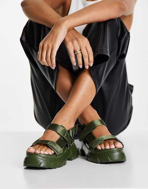 ASOS DESIGN  Women's Khaki Sandal ANS829