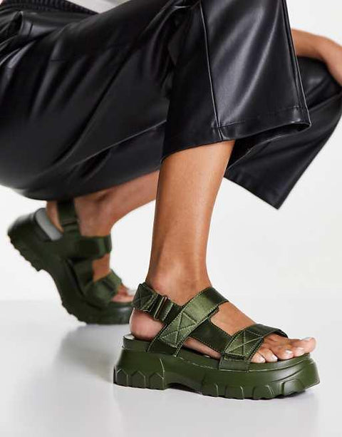 ASOS DESIGN  Women's Khaki Sandal ANS829