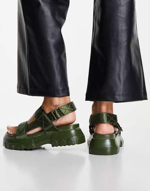 ASOS DESIGN  Women's Khaki Sandal ANS829