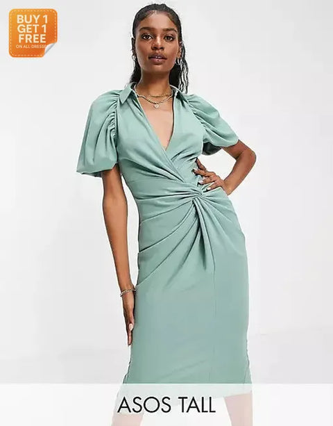 Asos Design Women's Mint Dress ANF844