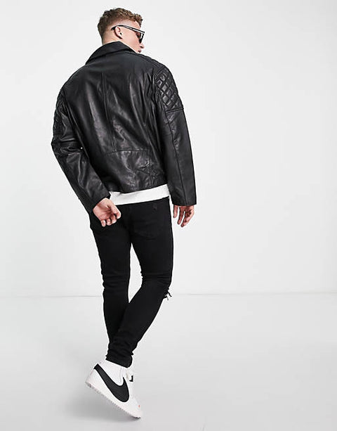 Asos Design  Men's Black Jacket ANF219 ("AN68 AN76 AN99")(zone 4)