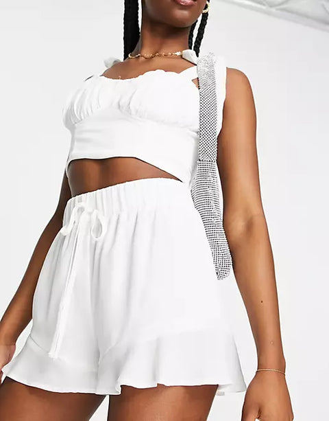 ASYOU Women's White Short ANF1211