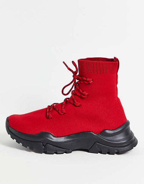 ASOS Design Women's Red Boot ANS460(shoes58)