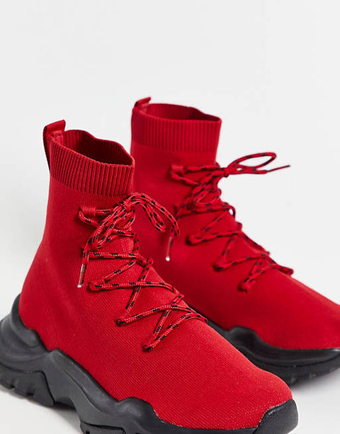 ASOS Design Women's Red Boot ANS460(shoes58)
