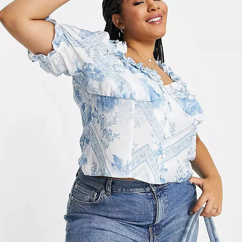 ASOS DESIGN Women's Multicolor Crop Top ANF1201