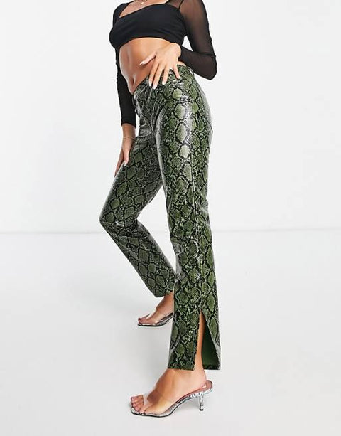 Asos Design Women's Multicolor Straight Pant ANF2373