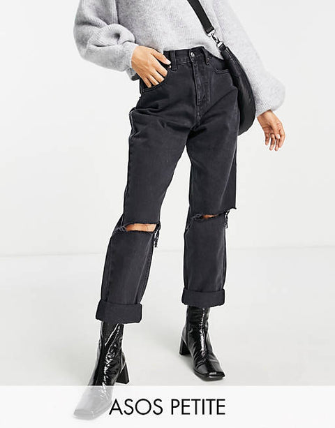 Asos Design Women's Black Jeans ANF622 (CR19)