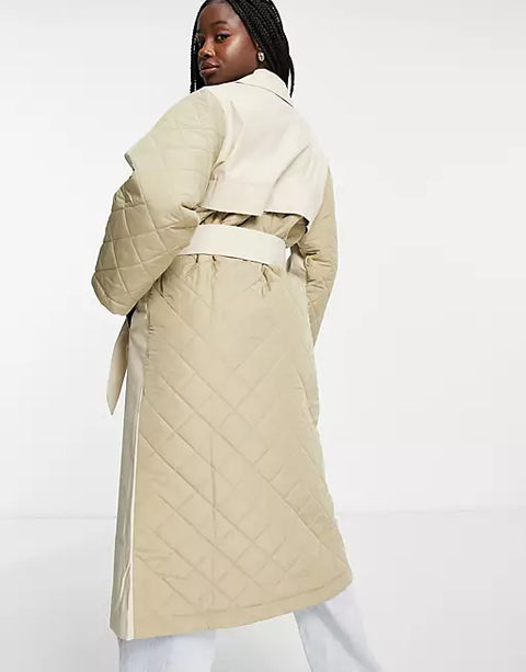 Asos Design Women's Ecru Coat ANF1646