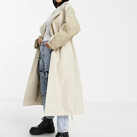 Asos Design Women's Ecru Coat ANF1646