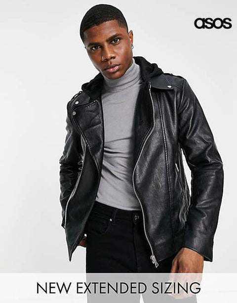 Asos Design Men's Black Jacket 104729279 ANF339 (AN80/AN82/AN84)(zone 4)