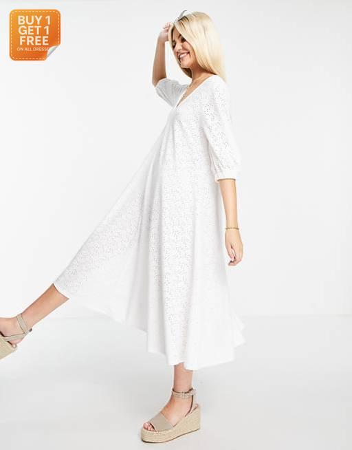 Asos Design Women's White Dress ANF3260