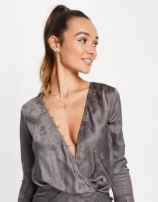 Asos Design Women's Gray Dress ANF1922