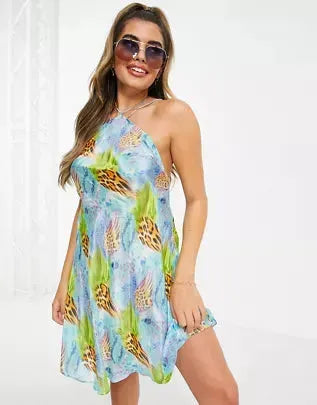 Asos Design Women's Multicolor Dress ANF1921