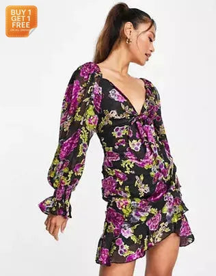 Asos Design Women's Multicolor Dress ANF1861