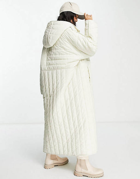 Asos Design Women's Ecru Coat ANF188 (AN66)
