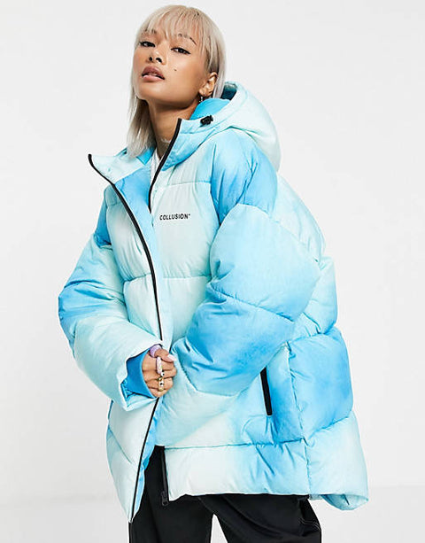 Collusion Women's Blue Jacket ANF344 (AN96)