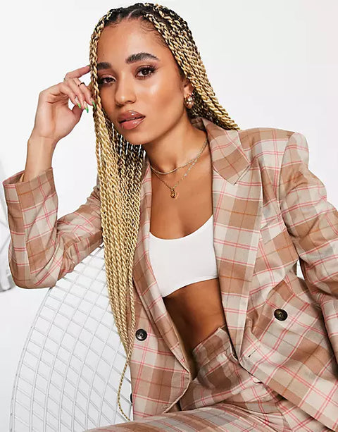 Asos Design Women's Multicolor Blazer ANF1661