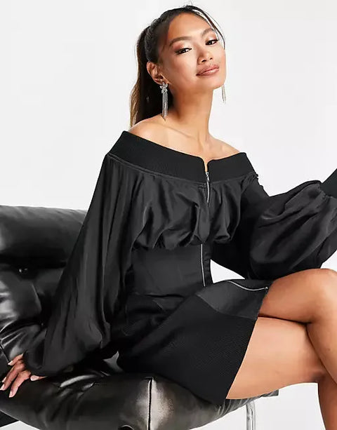 Asos Design Women's Black Dress.  Anf1727