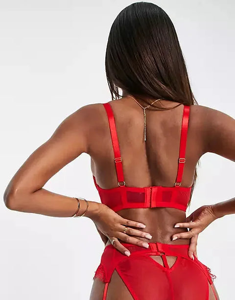 ASOS DESIGN Women's Red Bra ANF2063