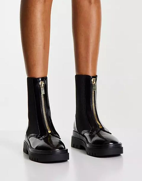 Miss Selfridge Women's Black Boots ANS600