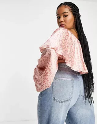 Asos Design Women's Pink Blouse ANF754