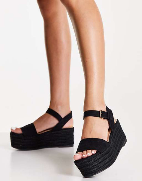 Miss Selfridge Women's Black Sandal ANS992