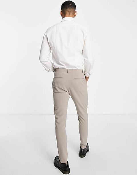 Asos Design Men's Beige Trouser ANF552