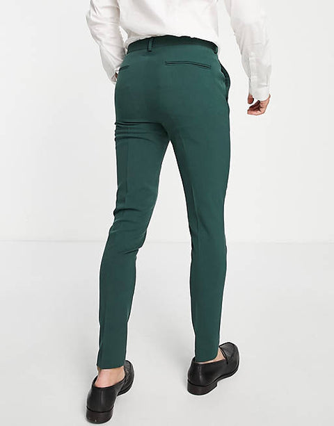 Asos Design Men's Dark Green Trouser ANF601 (LR79)