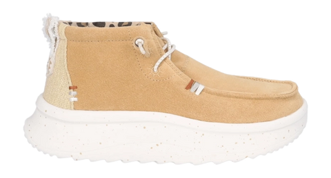 Hey Dude Women's Beige & White Wendy Peak High Casual Shoes | Hey Dude In Lebanon