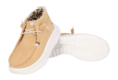 Hey Dude Women's Beige & White Wendy Peak High Casual Shoes | Hey Dude In Lebanon