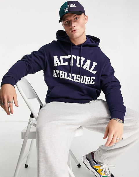 Asos Design Men's Navy Blue Sweatshirt ANF746