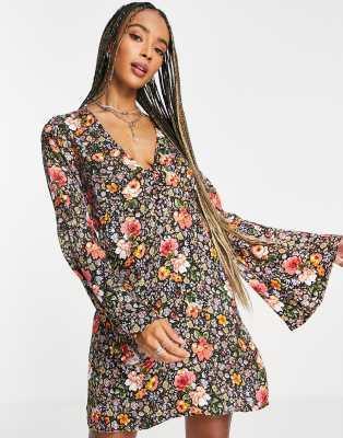 TopShop Women's Multicolor Floral Dress ANF2659