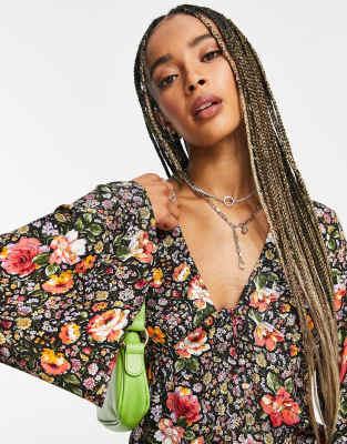 TopShop Women's Multicolor Floral Dress ANF2659