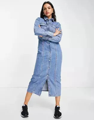 Asos Design Women's Blue Dress ANF1621