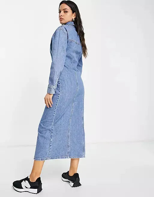Asos Design Women's Blue Dress ANF1621