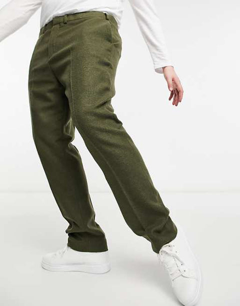 Asos Design Men's Khaki Trouser ANF2458