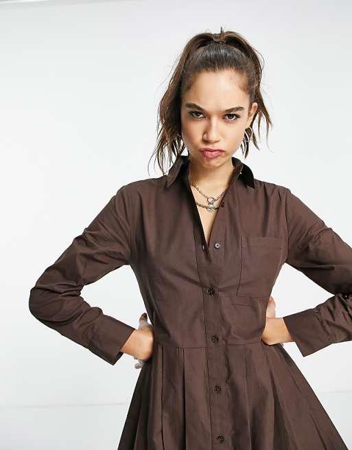 Collusion Women's Brown Dress ANF2648