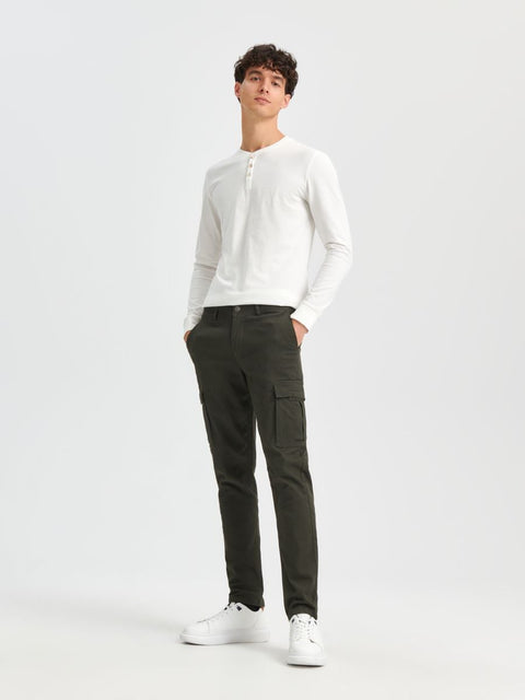 Sinsay Men's White Long Sleeve Blouse |Sinsay In Lebanon