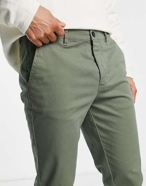 Asos Design Men's Khaki Slim Pants ANF2379