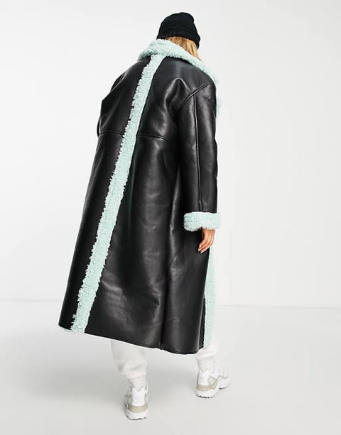 Asos Design Women's Black Coat  ANF1775