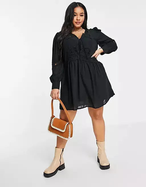Asos Design Women's Black Dress ANF1860