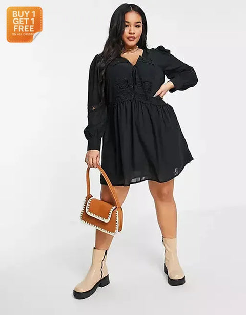Asos Design Women's Black Dress ANF1860