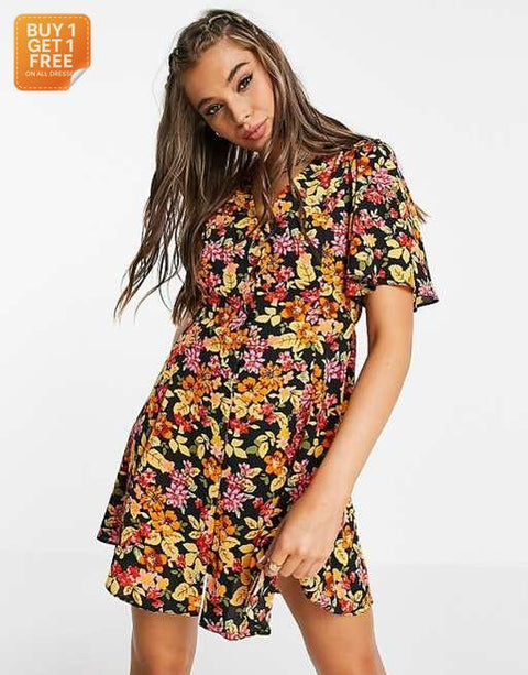 Asos Design Women's Multicolor Dress ANF2719