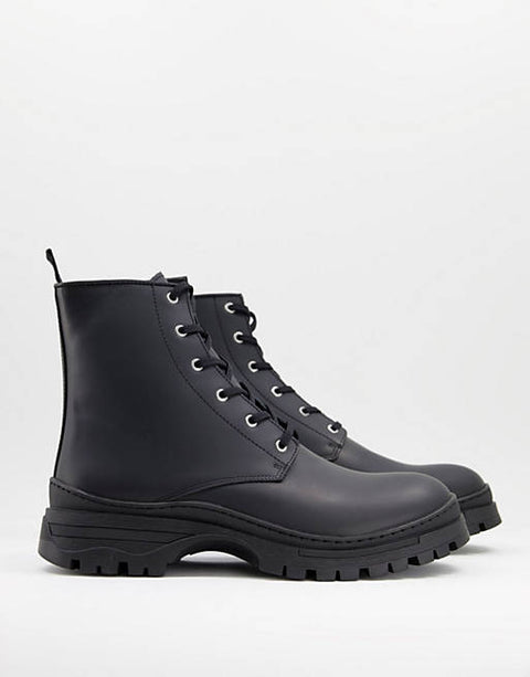 Selected Homme Men's Black In Matt Boot AMS343 s