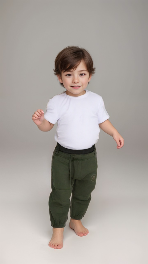 POMPdeLUX Baby Boy's Green Sweatpants |POMPdeLUX in Lebanon